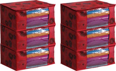 Ankit International AI_RF_06 Saree Cover AI_RF_06(Red)