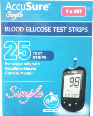 AccuSure TD - 4183 25 Glucometer Strips