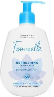 Oriflame Sweden Feminelle Refreshing Intimate Wash Blackcurrant & Lotus Flower Hand Wash Bottle(300 ml)