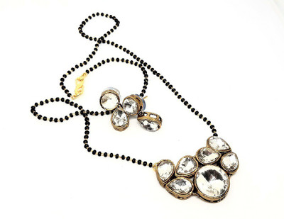 JN Handicraft Alloy Gold Jewellery Set(Pack of 1)