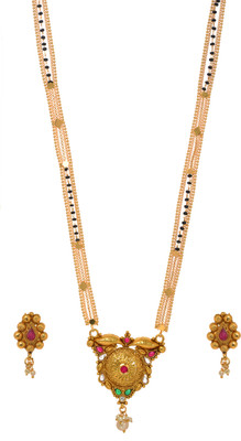 HETPRIT Brass Gold-plated Gold Jewellery Set(Pack of 1)