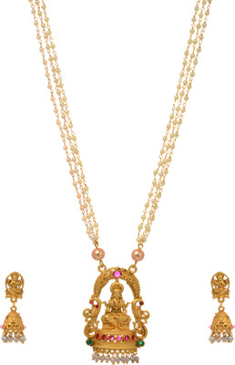 HETPRIT Brass Gold-plated Gold Jewellery Set(Pack of 1)
