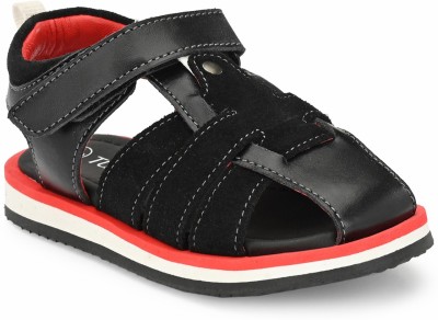 Tuskey Boys Velcro Strappy Sandals(Black)