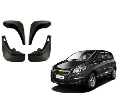 Grownshine Front Mud Guard, Rear Mud Guard For Chevrolet Sail UVA NA(Black)