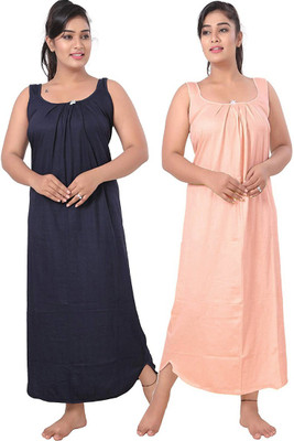 UNIQUE COLLECTONS Women Nighty(Multicolor)