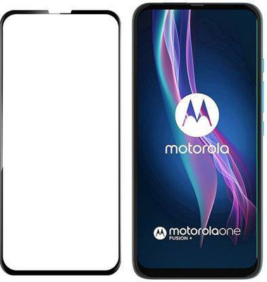 9H Edge To Edge Tempered Glass for Motorola One Fusion Plus (11D )(Pack of 2)