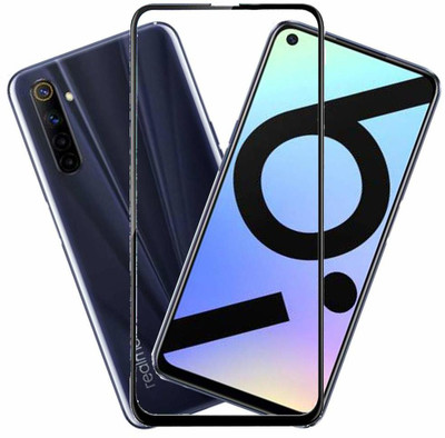 NaturalBuy Edge To Edge Tempered Glass for Realme 6/Realme 6i (11D )(Pack of 2)