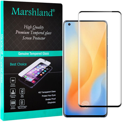 Marshland Tempered Glass Guard for Vivo X50 Pro, 3D Curved(Pack of 1)