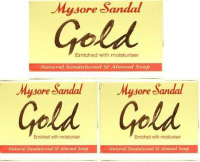 MYSORE SANDAL Gold pack of 3(3 x 41.67 g)
