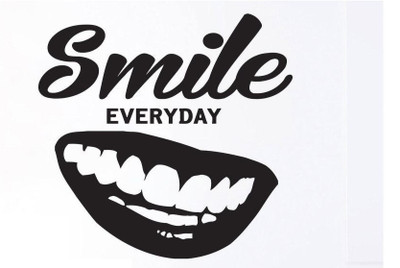 amazinghub 60 cm a...smilethhth Self Adhesive Sticker(Pack of 1)