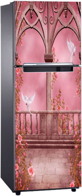 Art Kafe 61 cm Window & Bird Fridge Sticker Self Adhesive Sticker(Pack of 1)