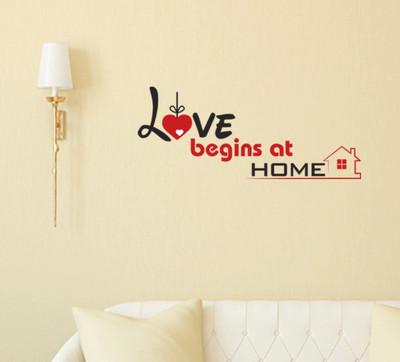 amazinghubsolution 90 cm a=loveathomefghjk Self Adhesive Sticker(Pack of 1)