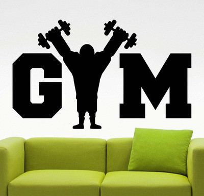amazinghub 60 cm a..biggym.. Self Adhesive Sticker(Pack of 1)