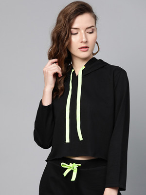 SASSAFRAS Full Sleeve Solid Women Sweatshirt