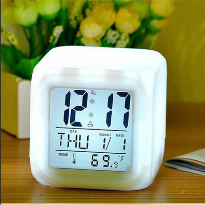 RIFOF Digital White Clock