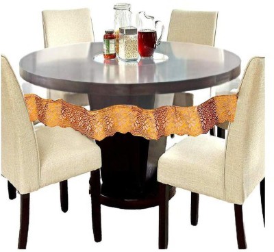 BLUEGRACE Solid 4 Seater Table Cover(Transparent, Polyester)