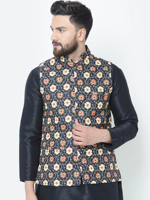 kaifoo Sleeveless Printed Men Jacket