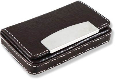 auteur Men Brown Artificial Leather Card Holder(15 Card Slots)