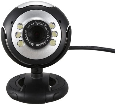 CRETO QHM495LM Web Camera with 30MP Lens,Built-in Microphone,Auto White Balance,Night Vision Webcam(Black)