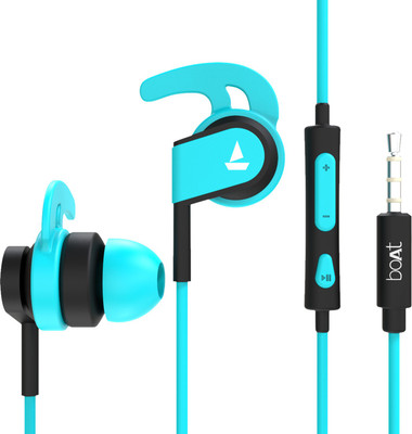 boAt Bassheads 242 Wired Headset(Blue, In the Ear)