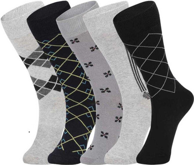 HashKnit Men & Women Mid-Calf/Crew(Pack of 5)