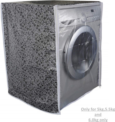 Elito Front Loading Washing Machine  Cover(Width: 63 cm, GREY)