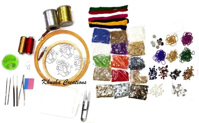 KHUSHA CREATIONS Embroidery Kit / Ultimate Embroidery Kit / Aari Embroidery Kit / Hand Embroidery Kit / Hobby Embroidery Kit