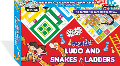 S S Enterprises Magnetic Ludo and Snake Ladder - Board Game Party & Fun Games Board Game Party & Fun Games Board Game Educational Party & Fun Board Game