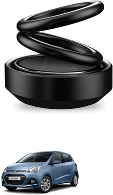 Auto Smart Look ASL1743 Car Solar Ring Air Freshener Double Loop Rotary Air Conditioner Dashboard Air Freshener Perfume Black For Hyundai i10 Grand Air Purifier(Pack of 1)