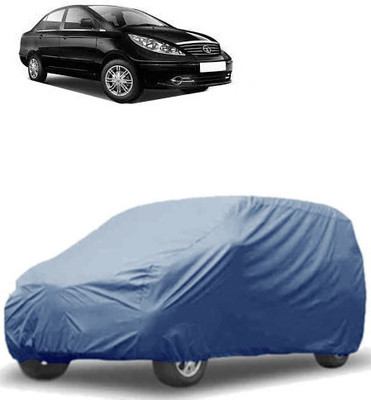 MotohunK Car Cover For Tata Manza (Without Mirror Pockets)(Blue)