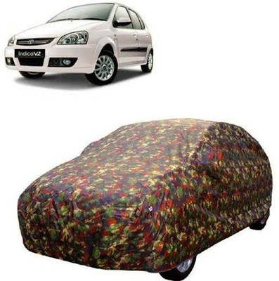 MotohunK Car Cover For Tata Indica V2 (Without Mirror Pockets)(Multicolor)