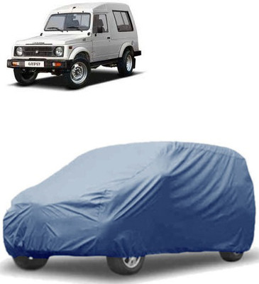 MotohunK Car Cover For Maruti Suzuki Gypsy (Without Mirror Pockets)(Blue)