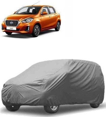 MotohunK Car Cover For Datsun Go (Without Mirror Pockets)(Grey)