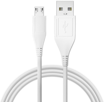 THESWARNIM TRANSFER AND CHARGING SPEEDY DATA 1 m Micro USB Cable (Compatible with ALL MOBILES, White, One Cable) 1.1 m Micro USB Cable(Compatible with ALL MOBILE DEVICES, White, One Cable)