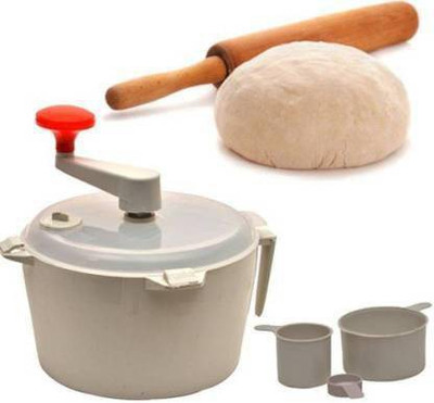 Fulkiza Plastic Detachable Dough Maker Plastic Size Batch Dough Maker(Multicolor)