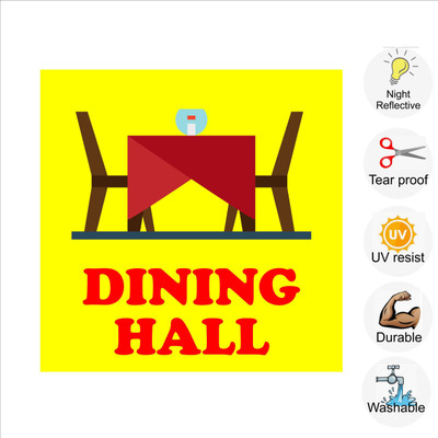 pilot18 DINING HALL Emergency Sign(Reflective Sign)
