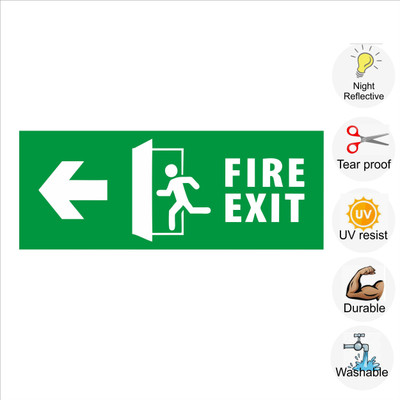pilot18 FIRE EXIT Emergency Sign(Reflective Sign)