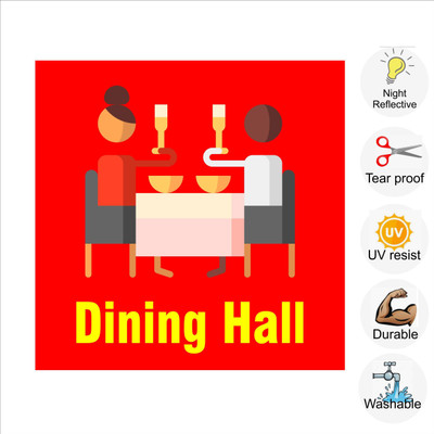 pilot18 DINING HALL Emergency Sign(Reflective Sign)