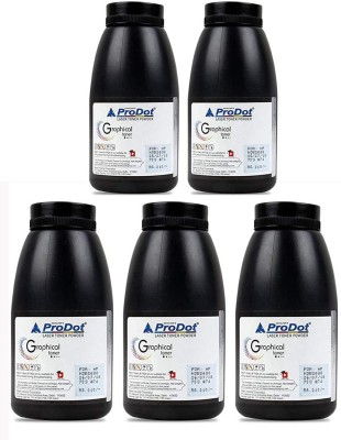 PRODOT 3688 88A 36A Laser Toner Powder Compatible for HP 35A, 36A, 88A, 278A, 285A Toner Cartridges (Pack of 5) Black Ink Toner