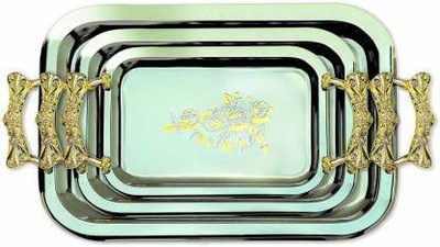 RenukaRaj Enterprise SERVING TRAY Tray(3 Tray)