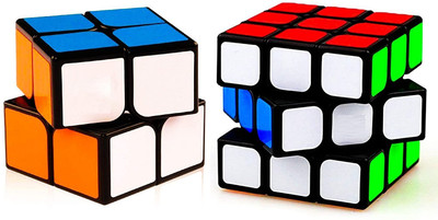 Authfort QiYi High Speed Cube Set, Qidi 2x2 Sail 3x3 ,Multicolor (Qiyi 2x2 & 3x3)(2 Pieces)