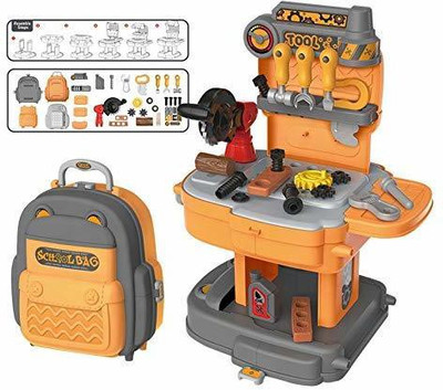 himanshu tex Engineering Tool Set Box for Kids with Carry School Bag Toys for 8 Year Old Boys and Girls Yoyo Tape