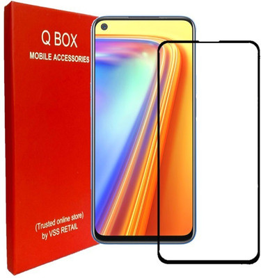 Q Box Edge To Edge Tempered Glass for Realme 7(Pack of 1)