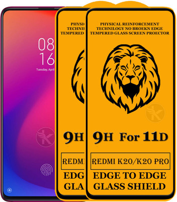 Kreatick Edge To Edge Tempered Glass for Mi K20 Pro(Pack of 2)