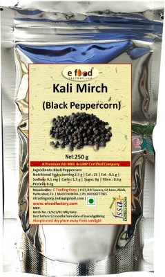 E Food Factory Kali Mirch ( Black Peppercorn ) In Pouch(250 g)