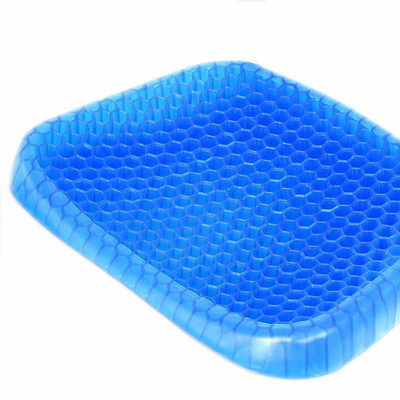 NIMYANK Egg Sitter Seat Cushion with Non Slip Cover Hip Support (Blue) Back / Lumbar Support(Blue)
