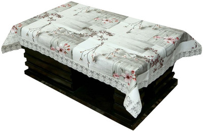 DPA Collection Printed 4 Seater Table Cover(Grey, PVC)