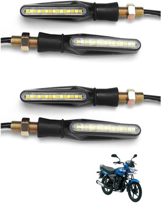 AuTO ADDiCT Front, Rear, Side LED Indicator Light for Bajaj Platina 100 DTS-i(Yellow)