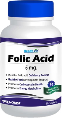 HealthVit Folic Acid 5 mg 60 Tablet(60 No)