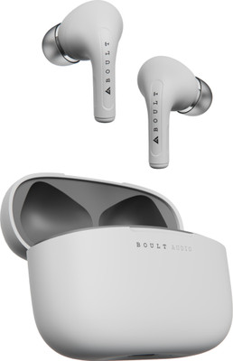 Boult Audio AirBassFreePods Bluetooth Headset (White, True Wireless)